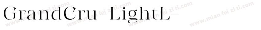 GrandCru-LightL字体转换
