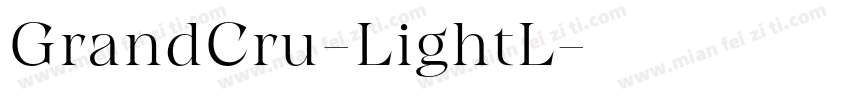 GrandCru-LightL字体转换
