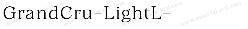 GrandCru-LightL字体转换