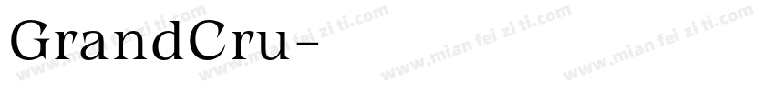 GrandCru字体转换