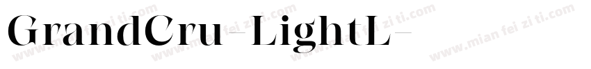 GrandCru-LightL字体转换
