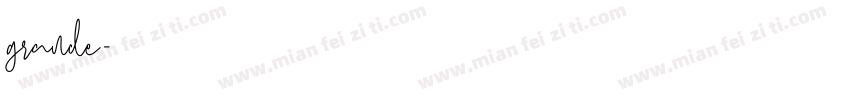 grande字体转换