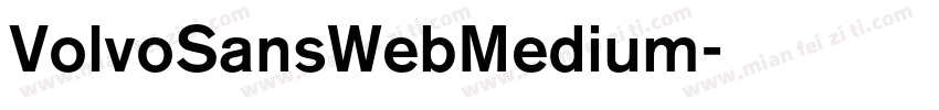 VolvoSansWebMedium字体转换
