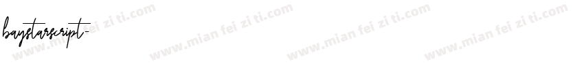 baystarscript字体转换