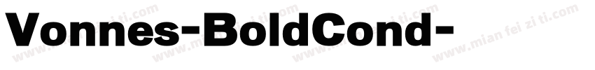 Vonnes-BoldCond字体转换