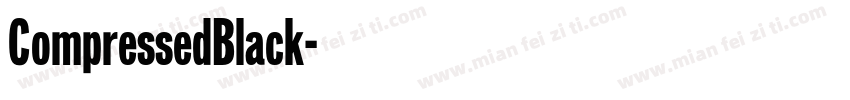 CompressedBlack字体转换