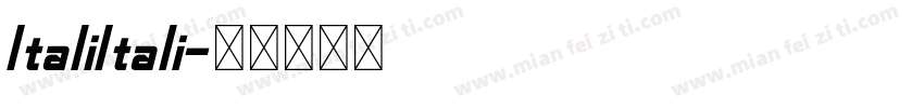 ItaliItali字体转换