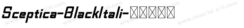 Sceptica-BlackItali字体转换