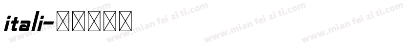 itali字体转换