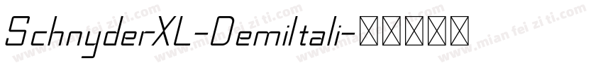 SchnyderXL-DemiItali字体转换