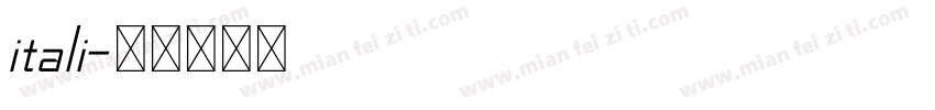 itali字体转换