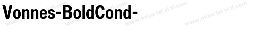 Vonnes-BoldCond字体转换