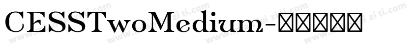 CESSTwoMedium字体转换