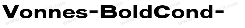 Vonnes-BoldCond字体转换