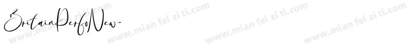 BritainPerfoNew字体转换