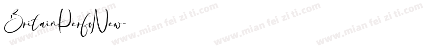 BritainPerfoNew字体转换