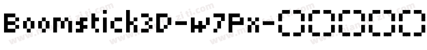 Boomstick3D-w7Px字体转换