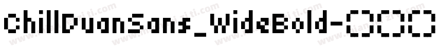 ChillDuanSans_WideBold字体转换