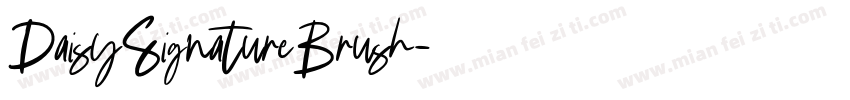 DaisySignatureBrush字体转换