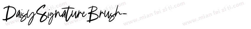 DaisySignatureBrush字体转换