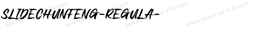 Slidechunfeng-regula字体转换