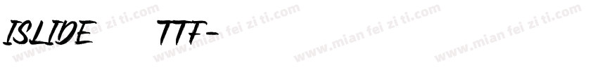 iSlide云犹体ttf字体转换