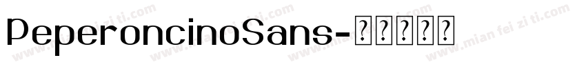 PeperoncinoSans字体转换