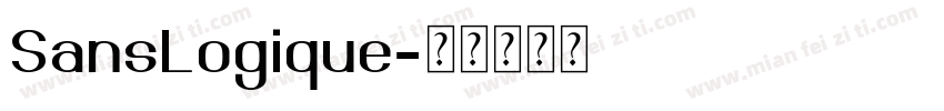 SansLogique字体转换