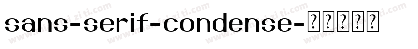 sans-serif-condense字体转换