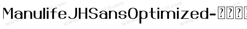 ManulifeJHSansOptimized字体转换