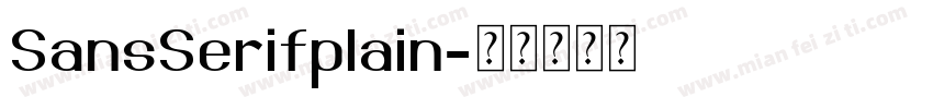 SansSerifplain字体转换