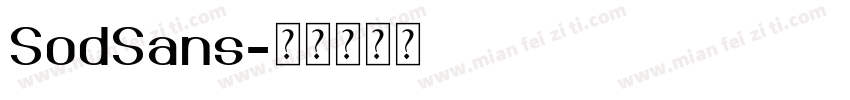 SodSans字体转换
