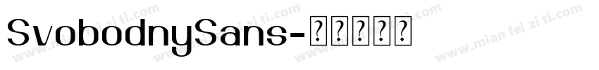 SvobodnySans字体转换