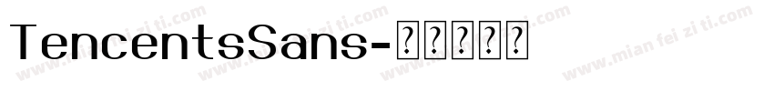 TencentsSans字体转换