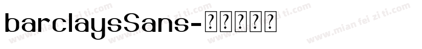 barclaysSans字体转换