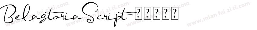 BelastoriaScript字体转换
