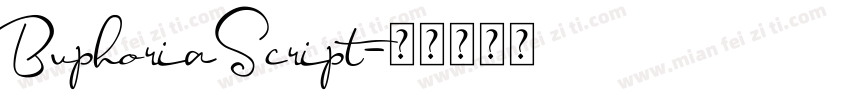 BuphoriaScript字体转换