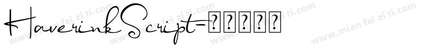 HaverinkScript字体转换