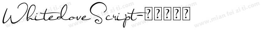 WhitedoveScript字体转换