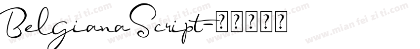 BelgianaScript字体转换