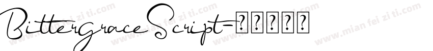 BittergraceScript字体转换