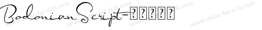BodonianScript字体转换