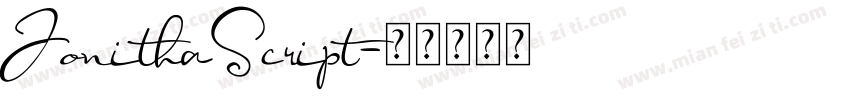 JonithaScript字体转换