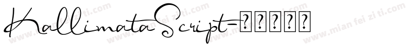 KallimataScript字体转换