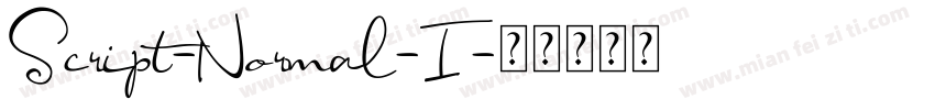 Script-Normal-I字体转换