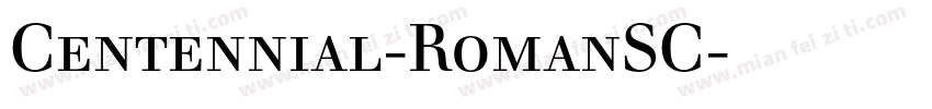 Centennial-RomanSC字体转换
