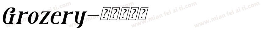 Grozery字体转换