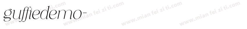 guffiedemo字体转换