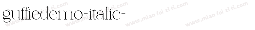 guffiedemo-italic字体转换