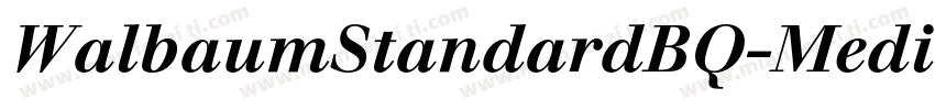 WalbaumStandardBQ-Medium字体转换